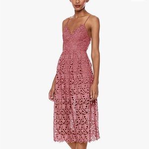ASTR the label lace midi dress